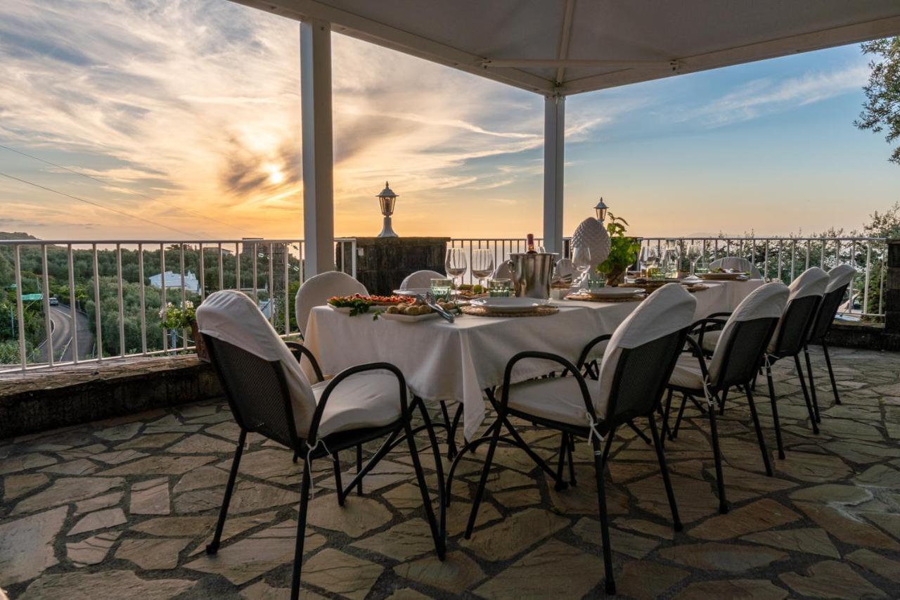 Villa Carolina Sorrento Private Heated Pool And Sea View Exteriör bild