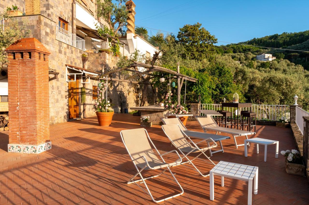 Villa Carolina Sorrento Private Heated Pool And Sea View Exteriör bild