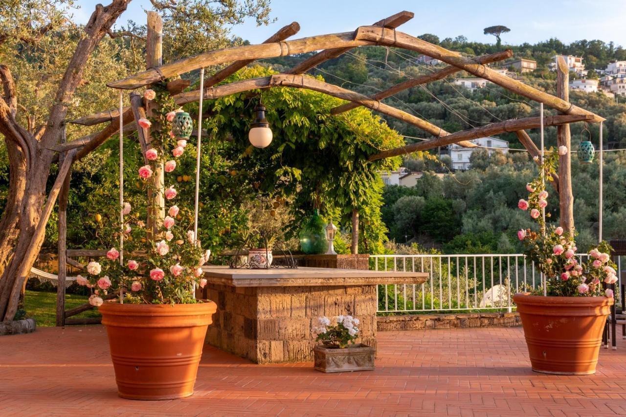 Villa Carolina Sorrento Private Heated Pool And Sea View Exteriör bild