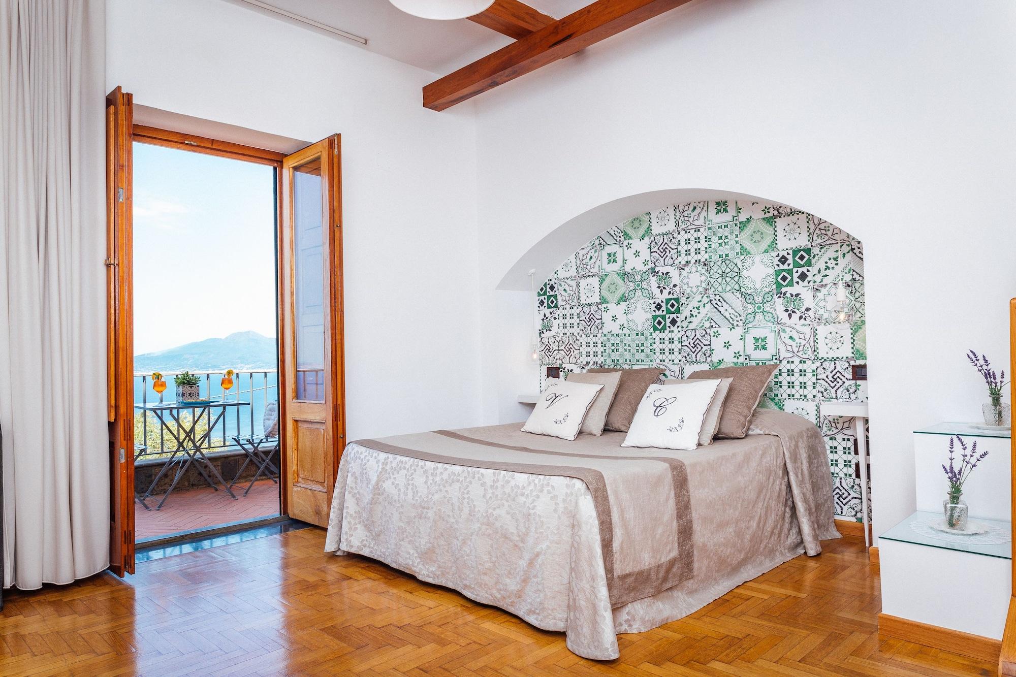 Villa Carolina Sorrento Private Heated Pool And Sea View Exteriör bild