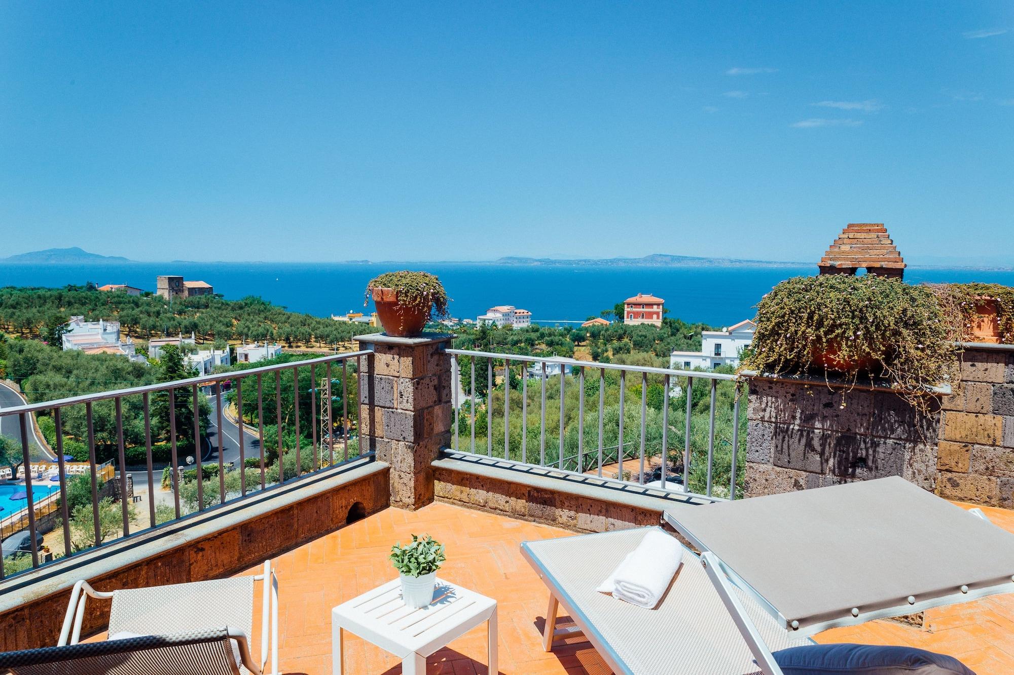 Villa Carolina Sorrento Private Heated Pool And Sea View Exteriör bild