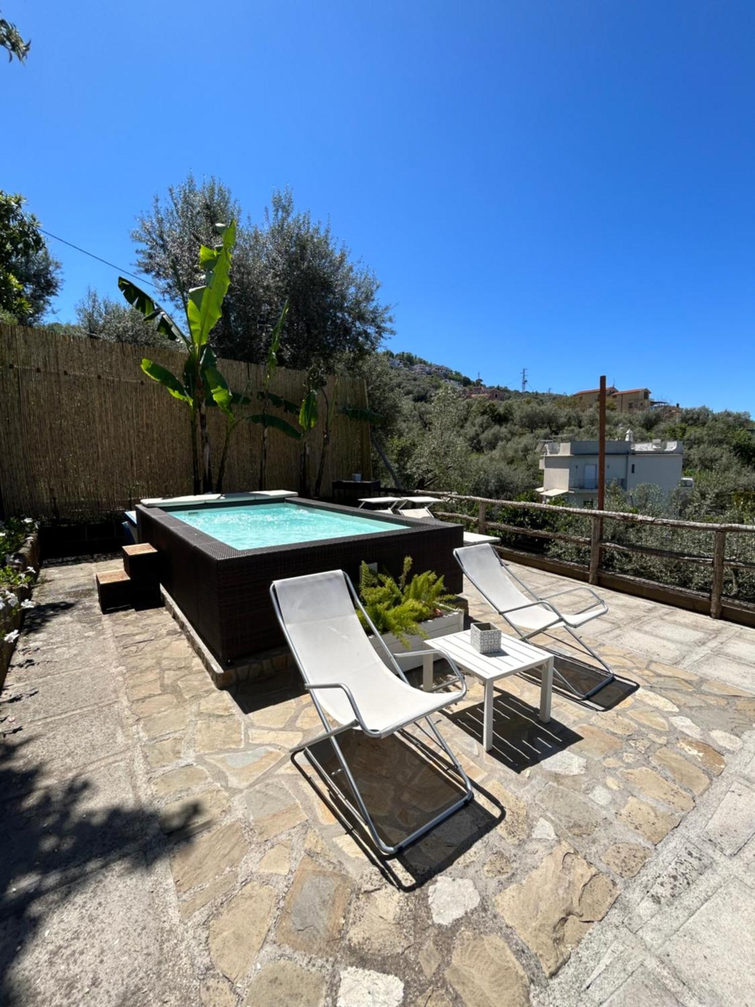Villa Carolina Sorrento Private Heated Pool And Sea View Exteriör bild