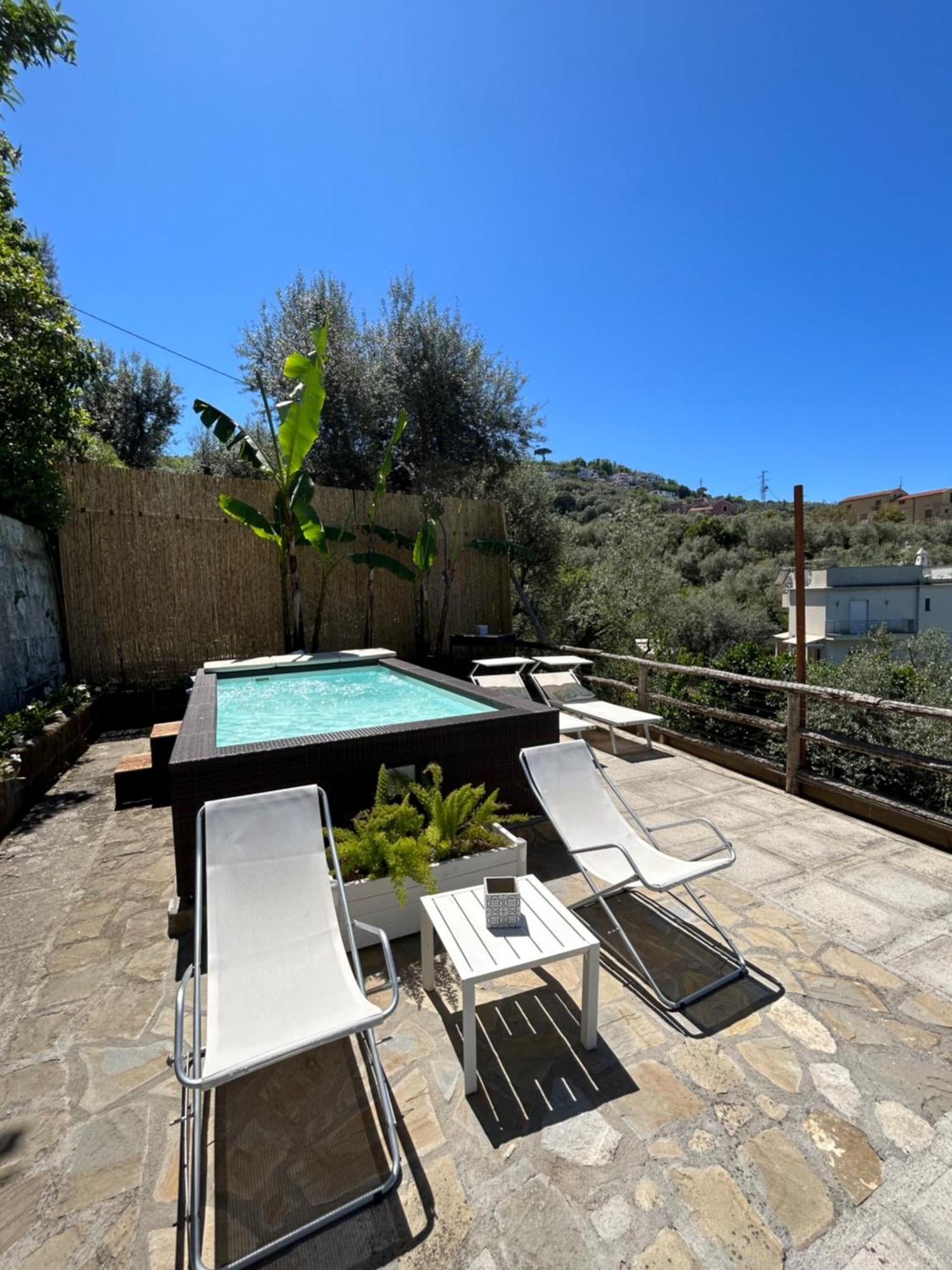 Villa Carolina Sorrento Private Heated Pool And Sea View Exteriör bild